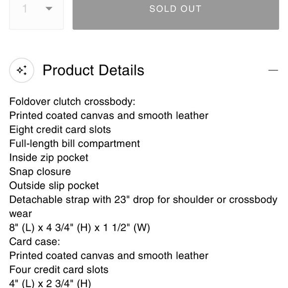 Coach boxed Anna fold clutch crossbody and card case in snowman print ⛄️ - Picture 5 of 6